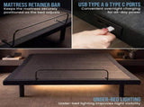 Therapedic Versa Adjustable Queen Bed Base with Massage Function ADJ-BED-VRS-QN