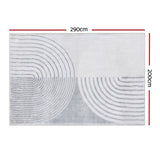 Artiss Rug 200x290cm Area Rug Washable Mat Large Carpet Faux Rabbit Fur Cyril FLR-FFUR01-200X290-WHBK