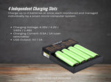 LiitoKala Lii-402 Smart Battery Charger - 4-Slot USB for 18650 AA AAA Li-ion NiMH V238-SUPDZ-41205415215184