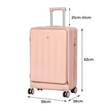 Slimbridge 24" Luggage Trolley Travel Hard Pink LG1015-24-PK_NZ