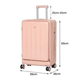 Slimbridge 24" Luggage Trolley Travel Hard Pink LG1015-24-PK