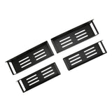 4Pcs Magnetic Spice Rack Movable Strong Magnet Sturdy Metal Simple Black Fridge Spice Shelf for Home V1294-YM0901-3117230243111