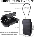 Cash with Removable Chain Safe No Keys Office Combination Code Beach Sealing Rubber Strip Travel V1192-AZ-W-11236