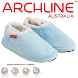 ARCHLINE Orthotic Slippers Closed Scuffs Pain Relief Moccasins - Sky Blue - EUR 39 V563-AS601-SKYBLUE-39