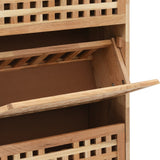 Shoe Storage Cabinet 55x20x104 Cm Solid Walnut Wood 43_247600