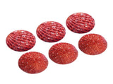 6Pcs Xmas Tree Snowball Ornaments Pendant Decor Foam Wedding Decoration Scene Props 10cm Red V1294-YM0901-3115240094512
