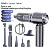 Portable Wireless Vacuum Cleaner 20000PA Vacuum 4-In-1 Vacuum Hand-Held - Gray - Size Brush - less V1106-769-87705-GRY-BRUSH
