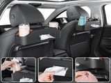 Car Rear Backseat Extra Multifunctional Drink Cup Holders with Tissue Storage Box V1192-AZ-W-11897