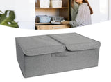 Underwear Storage Organizer with Double Lid Foldable Thick Sock Underwear Storage Case for V1294-YM0706-3117230195312