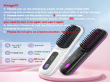 Cordless Hair Straightener Brush Dual 2000mAh batteries for long-lasting power, fast heating, V1102-ZFQ001