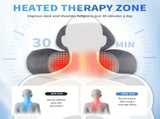 USB-Powered Memory Foam Neck Pillow, Electric Cervical Neck Massage Pillow with 15-Minute Timer V888-ELOSUNG18382