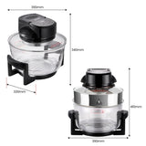Pronti 17L Digital Family Turbo Convection Oven Broiler Cooker - Black OVN-CKN-17D-BK
