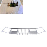 Shower Tub TrayExpandable Bathtub Tray, Stainless Steel Bath Tub Caddy Tray with Extendable Design V1369-AZ3-W-16188
