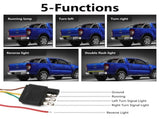Tailgate Light Bar 60 Inch Triple Row Tail light bar for Pickup Trailer SUV RV VAN Full Function Red V1171-HR-CT0012-RS