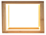 Bamboo Cube LED Lamp Modern Light Minimalistic Scandi - Natural V563-75160