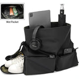 Multifunctional Travel Bag with Dry-Wet Separation - Fitness Business Crossbody, Black V888-ELOSUNG33072