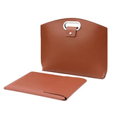 Brown Elegant PU Leather Laptop Handbag & Sleeve Protective and Stylish Laptop Case with V888-ELOSUNG21205