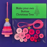 Christmas gift Christmas Button Ornament - Festive Santa Design Craft Kit- Set of 5 piecesSanta V1107-BUTTON CHRISTMAS ORNAMENT-SET OF 5 PIECES