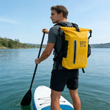 6.6 Gallon Outdoor Backpack, Detachable Shoulder Straps, Transparent Window & Buckle Clips, Suitable V1232-HWFSBB-008