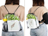 15 Pieces PVC Clear Drawstring Bag Small Waterproof Plastic Backpack For Stadiums Sporting Events V1259-DP01-A-5507