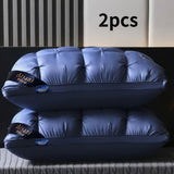 Five-Star Hotel Pillows Ultra-Fine Fiber Pillows Plush Pillows Pink Pillows - Blue - Size L V1347-115-50487-BLU-L
