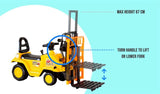 Kids Manual Forklift Ride-On with Working Mast Lift and Pallet V196-YD1003
