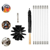 410mm Flexible 6 Rods Cleaning Brush Industrial Nylon Home Chimney Cleaner Kit Dry Duct Rotary Dryer V1192-AZ-W-29434