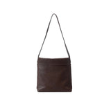 Coffee Minimalist Vintage-Style PU Leather Shoulder Bag Casual Commuter Tote V888-ELOSUNG33775