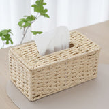 2PCS Tissue Box Cover Rectangle Tissue Box Rattan Tissue Box Holder,Wicker Decorative Tissue Holder V1366-AZ2-W-08682