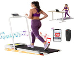Everfit Treadmill Electric Walking Pad Incline Under Desk 380mm White TMILL-380H-INC-WH