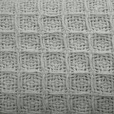 Cotton Waffle Blanket Silver Queen V442-ATX-BLANKET-WAFFLE-SILVER-QS