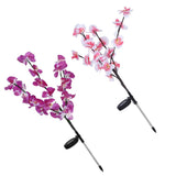 2Pcs/Set Solar Power LED Artificial Orchid Tree Lights for Garden Courtyard Lawn Decoration V1294-YM0901-3111200165811
