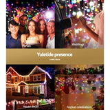 12.5M Christmas Lights Solar Icicle String Light Multi Colour Jingle Jollys XMAS-LED-500-IC-MC-SLA