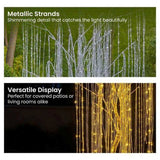 Christabelle Silver Willow Tree 120cm Christmas Display Warm White LED Lights Flexible Branches 112_MHA619