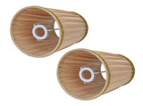 2PCS Fabric Lampshade Simple Lamp Shade for E14 Screw Candlestick Lamp Table Light Chandelier Gold V1294-YM0710-3119210206211