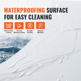VEVOR Self Adhesive Vinyl Floor Tiles 12 x 12 inch, 50 Tiles 1.5mm Thick Peel & Stick, White Marble V952-ZZYXJDDBDLS5P9FOZV0