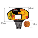 Kahuna Trampoline Basketball Ring Set with Mini Ball and Pump TRP-BBS