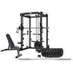 CORTEX SM20 Smith Station with 130kg Olympic Bumper Weight, Bar and Bench Set V420-CSST-SM20-C