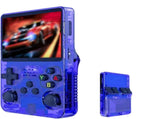 Blue Retro Portable Gaming Console with 128GB, 1 Memory Card - 3D Games, HD Display, and Dual V888-ELOSUNG11649