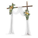 VEVOR Artificial Wedding Arch Flowers Kit Yellow With 2 Pcs Flowers 1 Pcs Drapes V952-HLGMHTJ3JTHS78U39V0