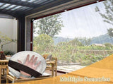 Clear PVC Tarp Heavy Duty With Reinforced Grommets And Double Stitched Seams For Patio Cover V1237-ZY-807-098