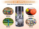 12 Pcs 250g Spray Paint Can For Interior and Exterior 26 colours Fast Dry - Silver V1181-SP106X12