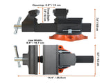 16.7cm Bench Vise Anvil Swivel Locking Base Heavy Duty Ductile Iron Vice V952-DGNTQDXZSYC65J49IV0
