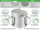 10-inch Stainless Steel 86-Piece Pie Slicers 6 oz ine Mesh Shaker 10 oz Medium Holes Dredge V1259-DP01-F-517