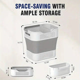 Multi-functional Folding Laundry Basket Hassle-free Storage, One Basket for All Your Clothes V1232-ZTXYL005