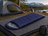 2-in-1 Winter Camping Warmth Kit with Carry Bag 210 * 75cm Navy Blue Portable Waterproof Warm V888-ELOSUNG52289