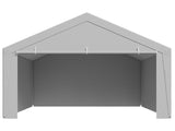 Carport Replacement Canopy, 6 x 4 m Potable Garage Tent Top Tarp with Sidewalls, UV-Resistant & V952-CKPB13X20FTHFHUUD001V0