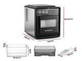 Devanti Ice Maker Crescent Ice 16pcs Countertop Machine 12KG/24H for Home IM-ZB-12M-BK