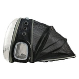 Expandable Travel Cat Backpack Carrier Polarized Tinted Bubble Window Pet Backpack Black V1263-JX-6844
