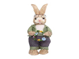 Artificial Simulated Straw Bunny Cute Easter Straw Rabbit Figurines Easter Bunny Props Home V1294-YM0715-211111YA03-1